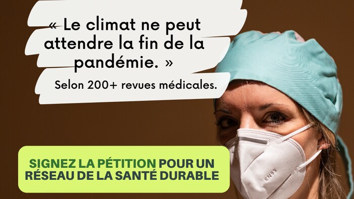 Une publicité de la pétition.