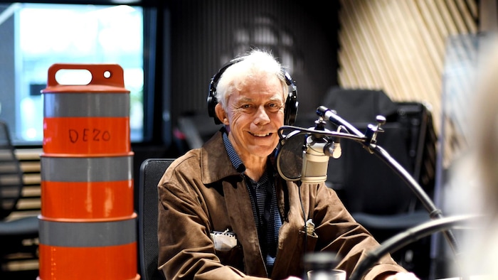 Behind him in Yves Desautels studio 