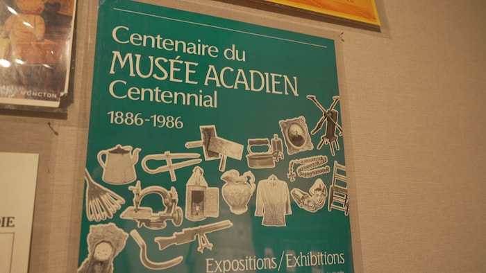 Une affiche du Musée acadien.