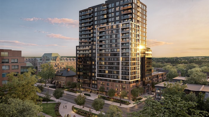 Le projet du 155, Grande Allée Est proposé par Bilodeau Immobilier.