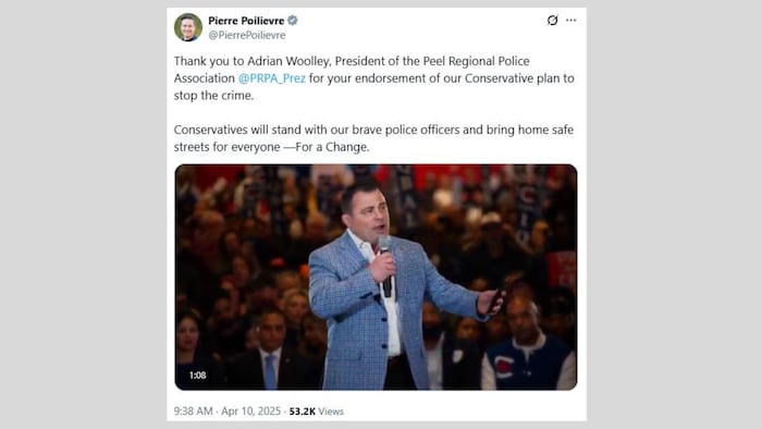 Capture d'écran d'un compte X 