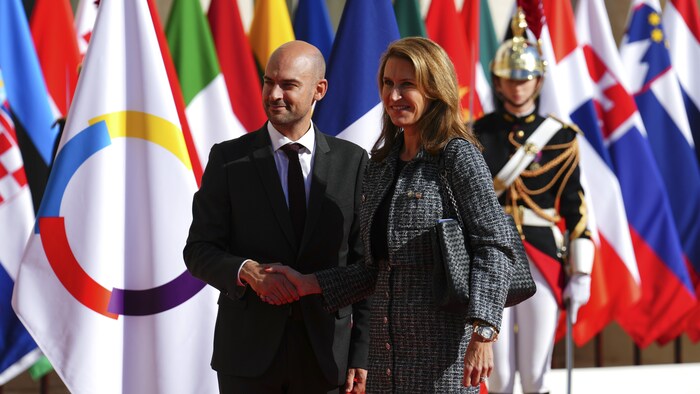 La ministre des Affaires francophones de l’Ontario, Caroline Mulroney, au plus récent Sommet de la Francophonie, qui s’est tenu à Paris en 2024.