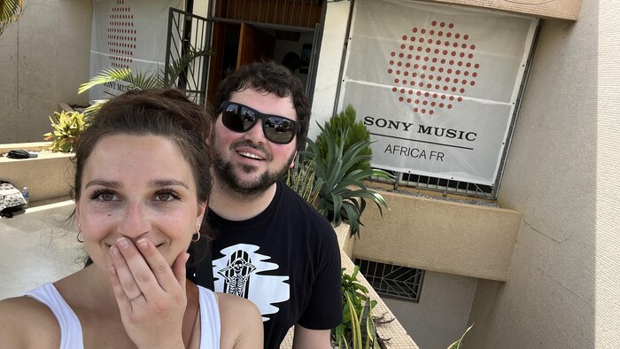 Céleste Lévis et Marc-Antoine Joly qui posent.