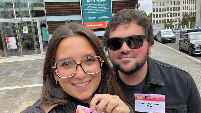 Céleste Lévis et Marc-Antoine Joly qui posent.