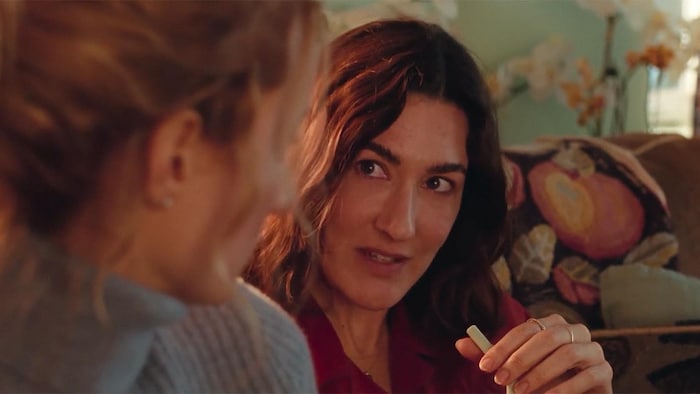 Une scène du movie «Deux femmes en or» avec Karine Gonthier-Hyndman et Laurence Lebœuf.