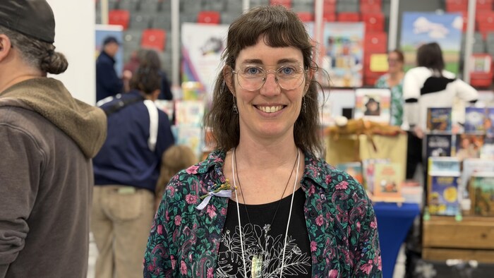 Dominique Landry au Salon du livre de Bonaventure.