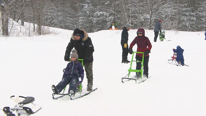 Trottinette des neiges en Mauricie : direction Vallée Rocanigan pour tester  cette activité inusitée - Tourisme Mauricie