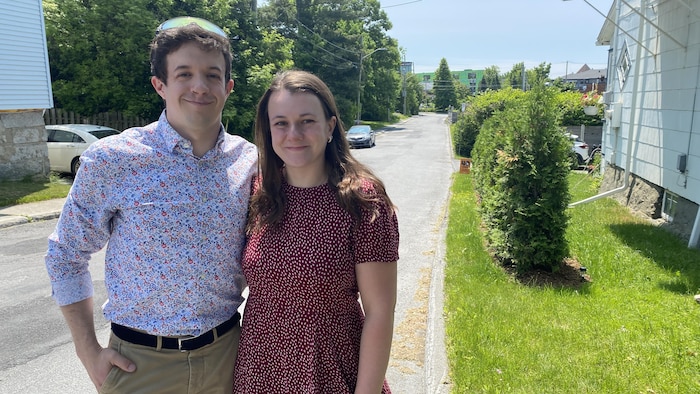 Matthieu Le Bolloch et sa conjointe Élise.