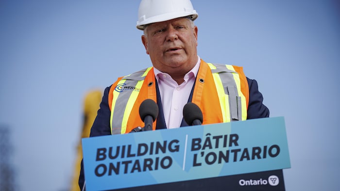 Le chef conservateur Doug Ford promet de construire un tunnel sous l'autoroute 401 dans le Grand Toronto. (Photo d'archives)