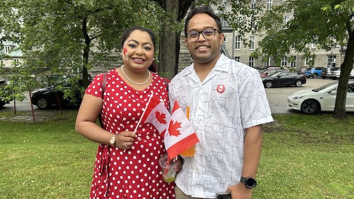 A couple. "i am proud canadian": canada