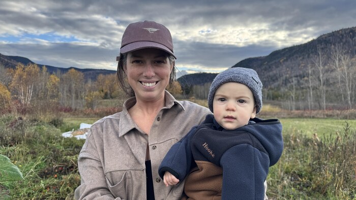 Laurie Poirier et son petit Florent, âgé de huit mois
