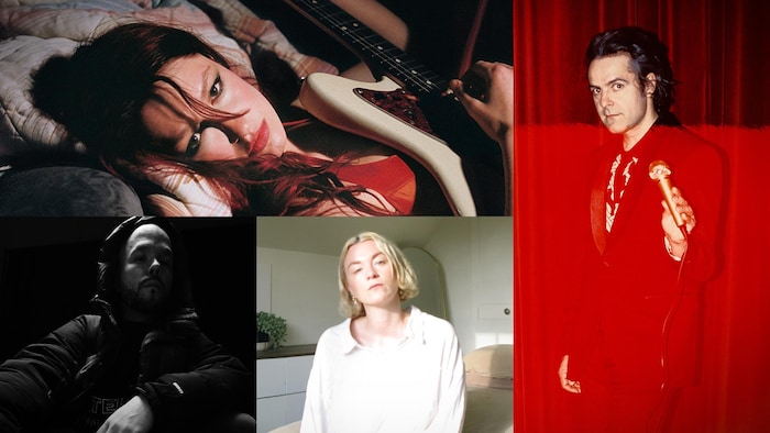 Montage des portraits de Lou-Adriane Cassidy, Dumas, Stéphanie Boulay et D-Track.