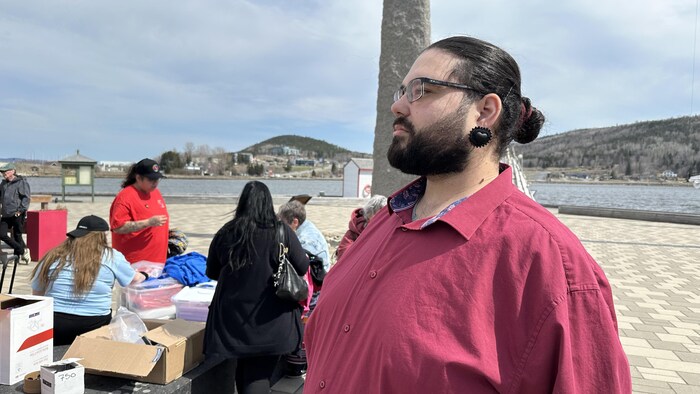 Vincent Jeannot, lors du rassemblement de mardi