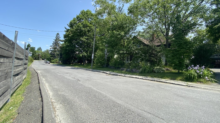 La rue Milette à Magog.