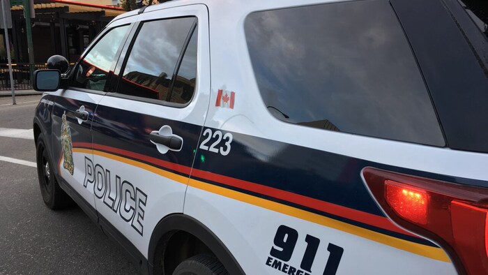 Une voiture de police de la ville se Saskatoon.