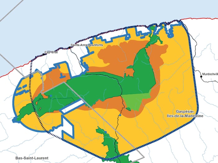 Une carte qui montre les différents types de territoires sur lesquels des mesures de protection du caribou vont être mises en place.