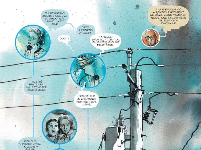 Une page de la bande dessinée «Du sang sur la neige» de Jacques Poirier et Christian Quesnel.