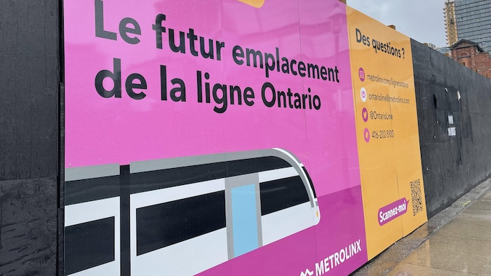 « Le futur emplacement de la ligne Ontario ».