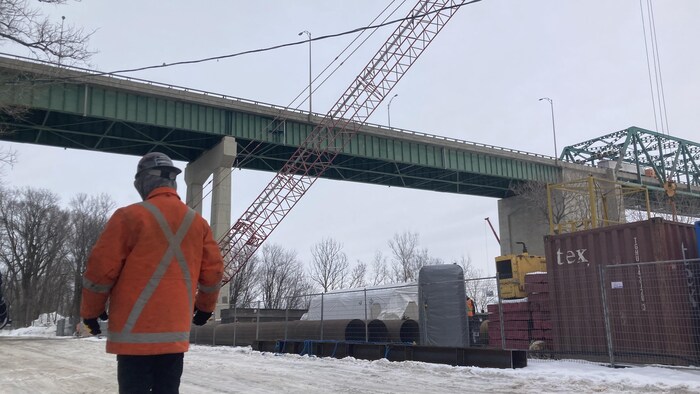 La phase préparatoire des travaux sur le pont Laviolette se poursuit