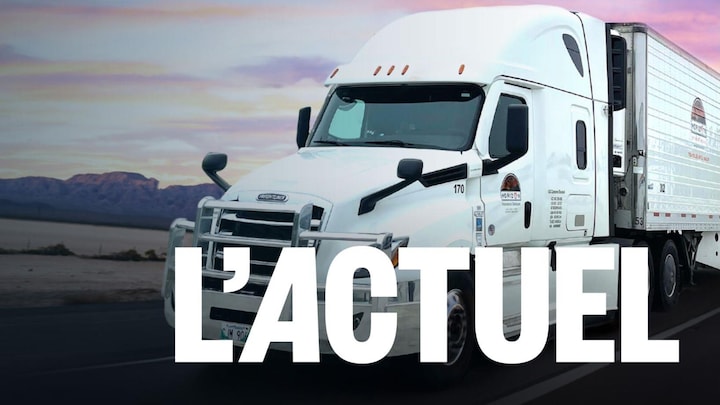 Un camion de l'entreprise de transport Horizon international Distributors.