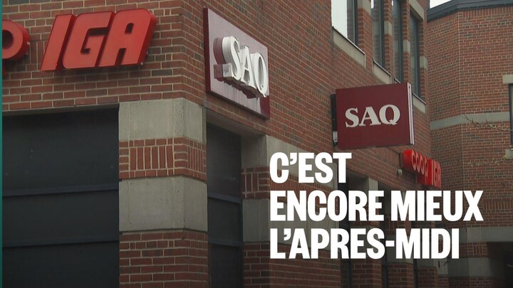 La devanture de la SAQ sur la rue du Campanile.  