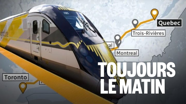 Le TGV doit relier les villes de Toronto et Québec. Une gare est prévue à Trois-Rivières.