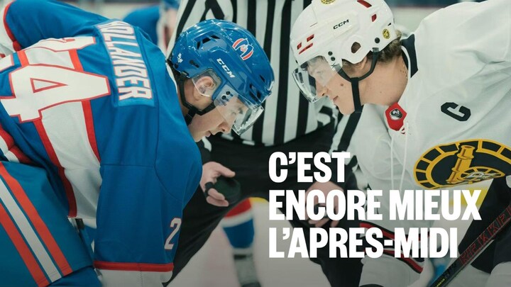 Deux joueurs de hockey.