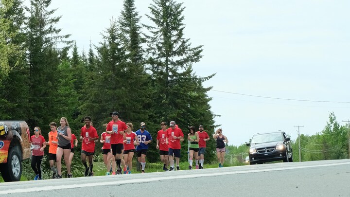 Des coureurs au Défi Imgold