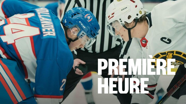 Deux joueurs de hockey.