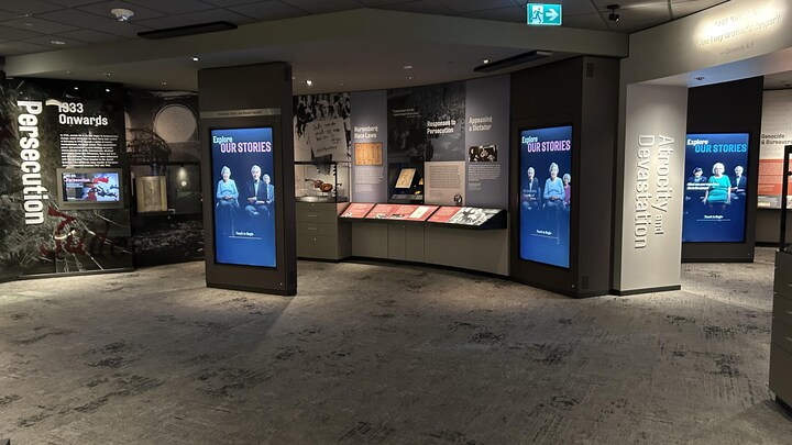 Une salle du musée de l'Holocaust 