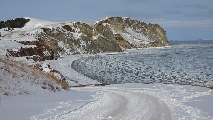 Un paysage hivernal de Havre-aux-Maisons.