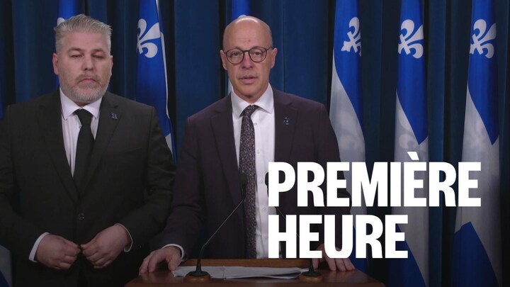 Le député des Îles-de-la-Madeleine, Joël Arseneau, en compagnie du député de Matane-Matapédia, Pascal Bérubé.
