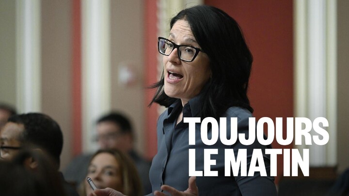 Une personne qui parle.