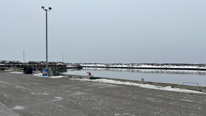 C'est le calme plat sur le quai de Sainte-Thérèse-de-Gaspé