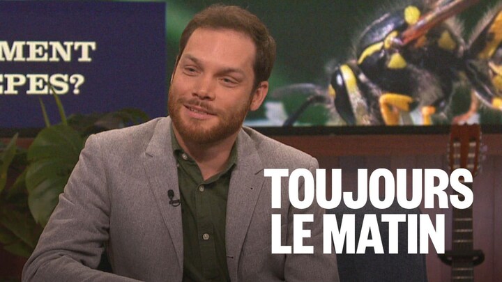 L'entomologiste Étienne Normandin à l'émission On va se le dire.