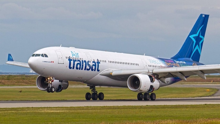 Un avion d'Air Transat.