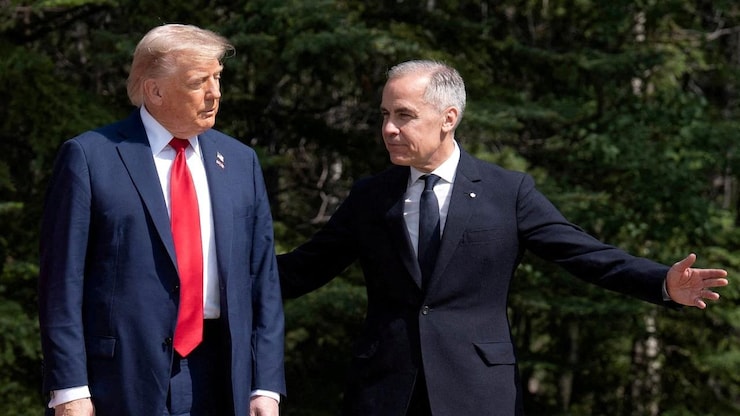 Donald Trump and Mark Carney.