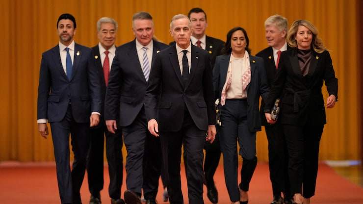 En enero, una delegación canadiense que viajó a China fue encabezada por Mark Carney.