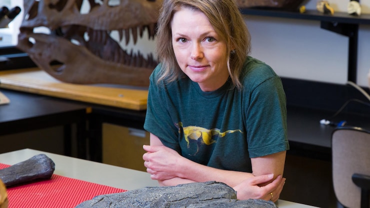 卡尔加里大学古生物学家泽勒尼茨基(Darla Zelenitsky)。