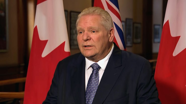 Doug Ford en point de presse à l'Assemblée législative à Toronto, le 19 janvier 2026.
