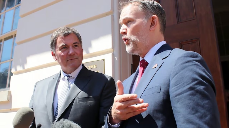 Dominic LeBlanc y Jamieson Greer.