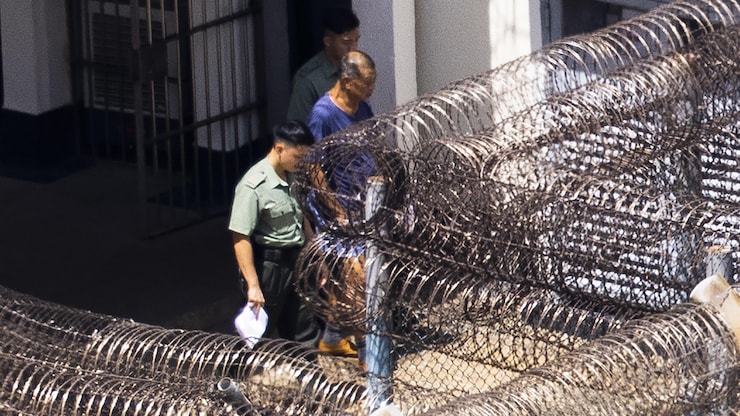 黎智英在狱中。