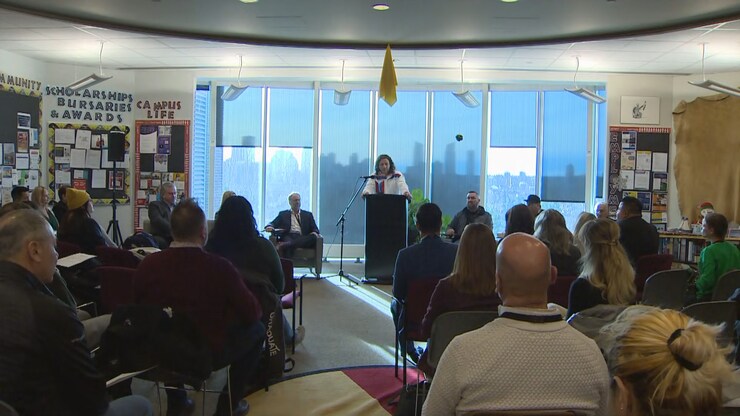 لقطة من حدث داخل حرم معهد جنوب ألبرتا للتكنولوجيا.