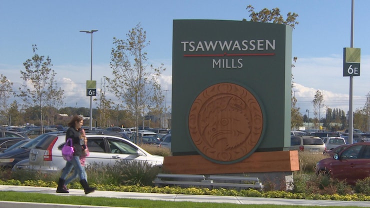 卑诗省三角洲市(Delta)的Tsawwassen Mills购物中心。