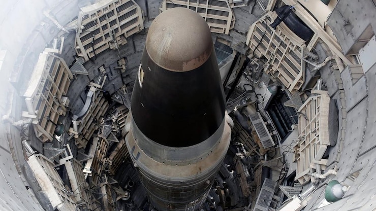 A decommissioned intercontinental ballistic missile.