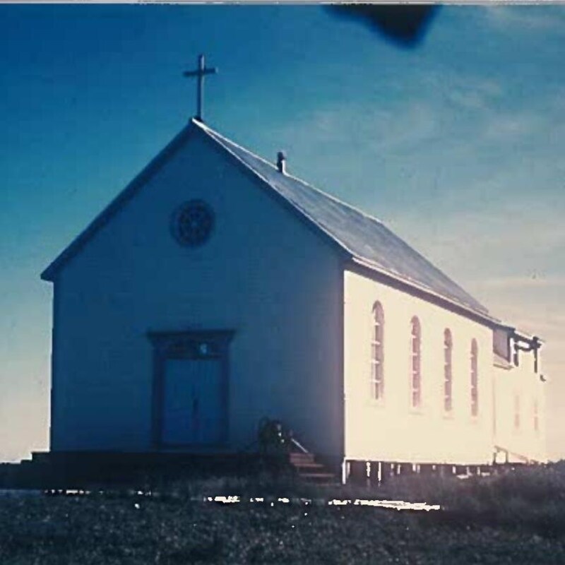 Une photo d'époque de la chapelle.