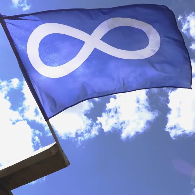 Le drapeau métis.