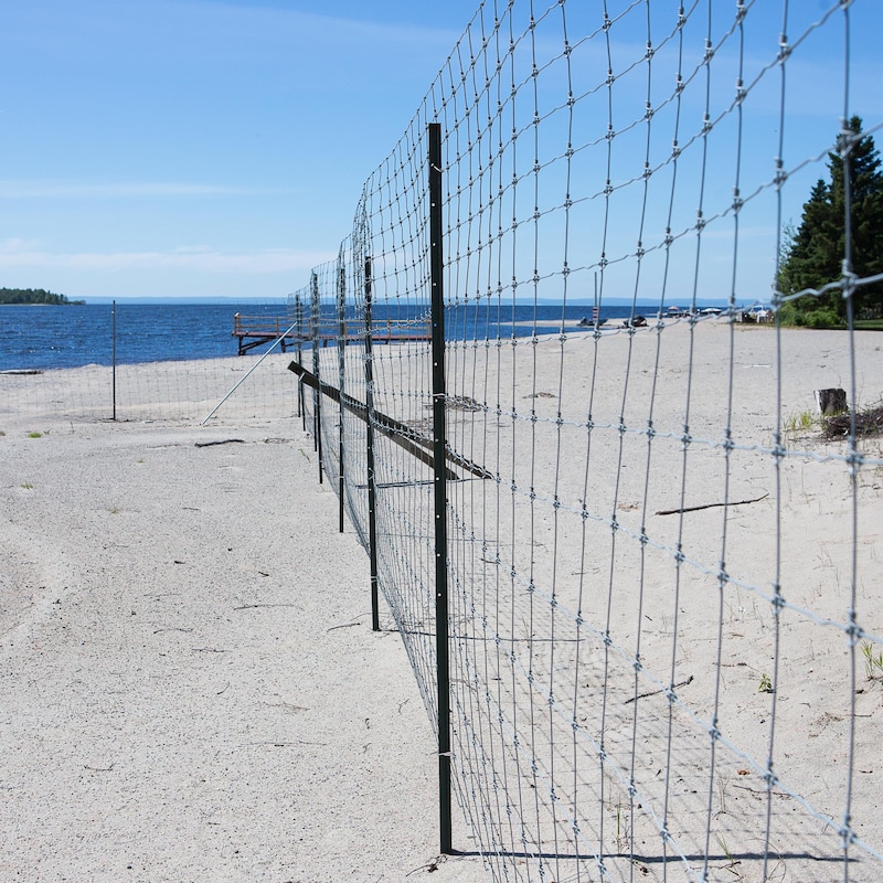 Une clôture sur une plage