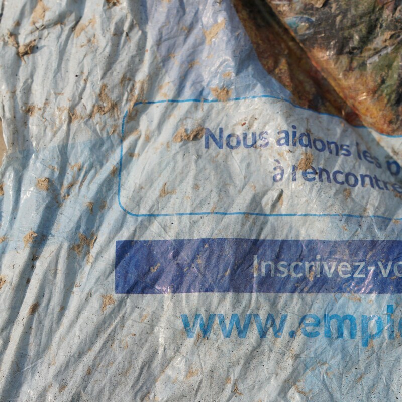 Sac de plastique.