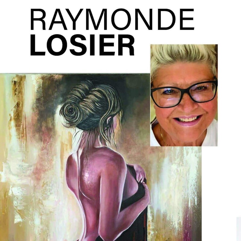 Une femme peinte de profil, avec le dos dénudé.